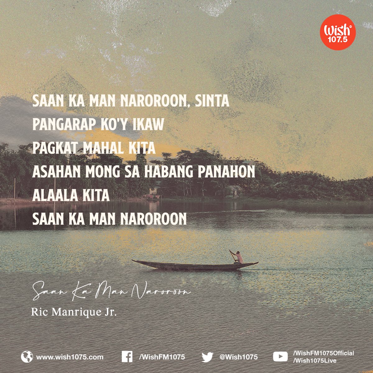 In this 1968 piece, Restie Umali and Levi Celerio depict the enduring nature of love through music and lyrics that are as ageless as the emotion that they are portraying. The song is given life by Ric Manrique Jr.