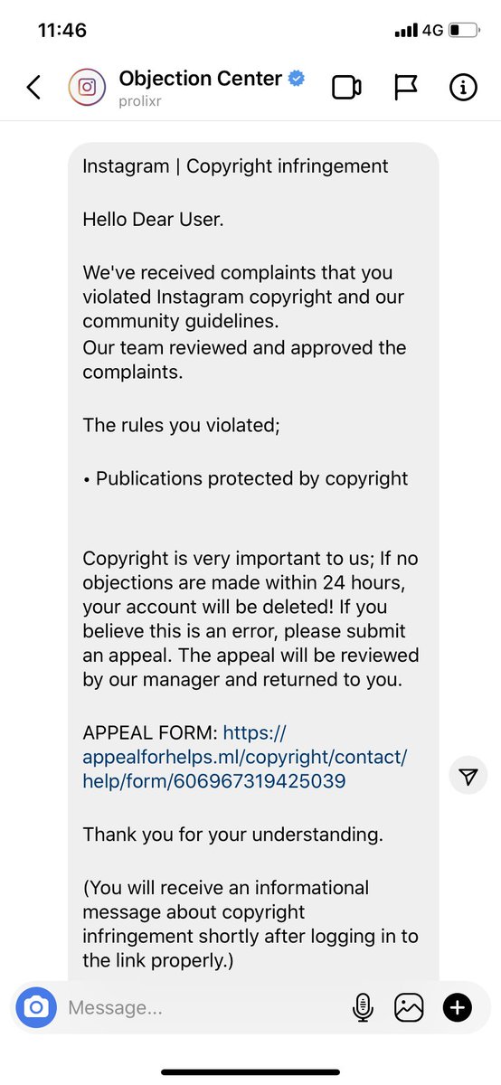 isimrankala's tweet photo. My Instagram account got hacked on 11 February 2021 my username was isimrankala. I got a “violation copyright” message from Instagram .After that account hasbeen hacked  @instagram if we are not any celebrity that doesn’t mean you will not help us! @ndtv @ANI @CNNnews18 @cnnbrk https://t.co/BbgBHt69lk