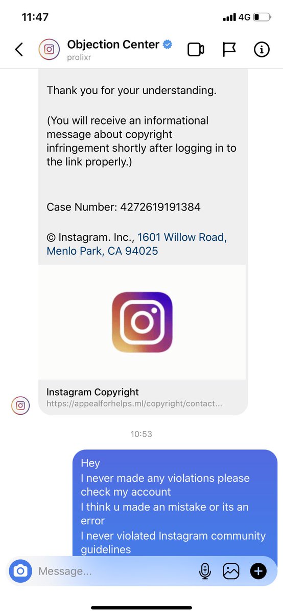 isimrankala's tweet photo. My Instagram account got hacked on 11 February 2021 my username was isimrankala. I got a “violation copyright” message from Instagram .After that account hasbeen hacked  @instagram if we are not any celebrity that doesn’t mean you will not help us! @ndtv @ANI @CNNnews18 @cnnbrk https://t.co/BbgBHt69lk