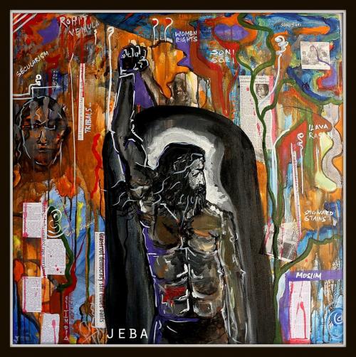 Praying for the work of Dalit Christians who are fighting the heresy of the caste system. May we challenge the heresy that rob people of their dignity and humanity.Art by  @jebasingh_  #RacialJusticeSunday