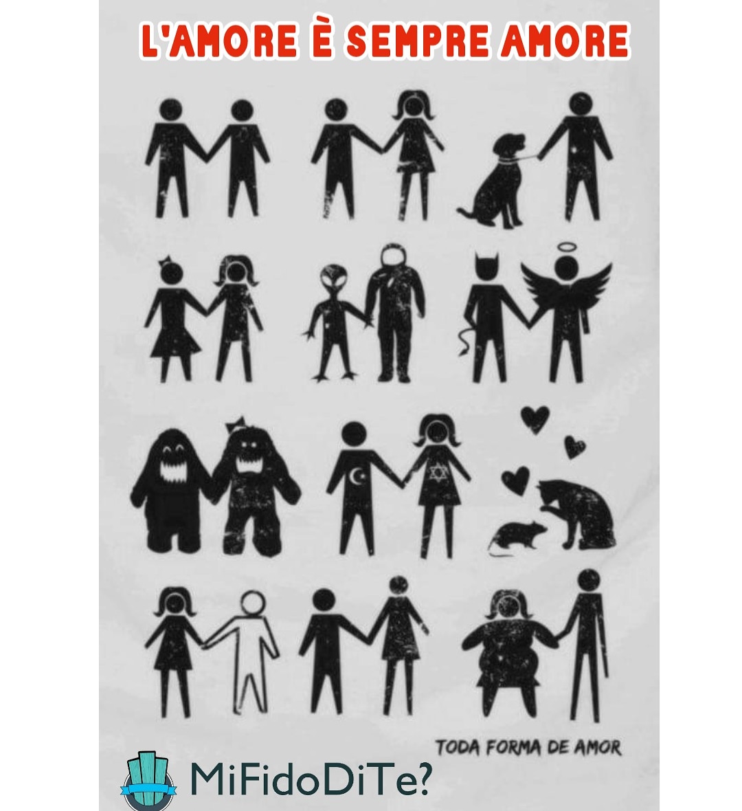 MiFido_DiTe's tweet photo. Nel giorno di #SanValentino volevamo ricordare a tutti che l'amore è #amore .. sempre!! https://t.co/p7pZcbeLPy