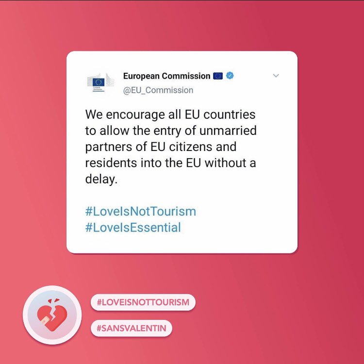 odocanada's tweet photo. #LoveIsNotTourism #sansvalentin @JBLemoyne @GDarmanin SVP revoyez la liste des exemptions +motifs impérieux. Ne pas être en famille depuis 1 an maintenant est devenu intenable pr ns les couples + nos enfants. #Test2Fly #Fly2Reunite #mentalhealth @IATA @senateurJGM @HConwayMouret https://t.co/qrsBBIheTD