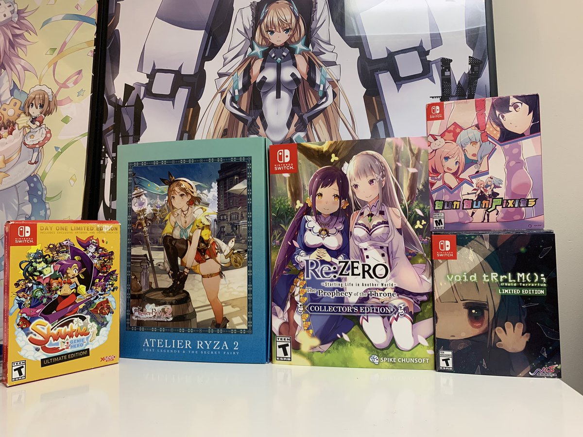 Enzero501st's tweet photo. Hey @SoWhatAboutGame !!
Here my pick ups from February!!
Got some rare anime games for my switch collection. There still bunch rare anime games I need hit down but I’m happy. One I’m really having blast is a hat in time and Shante! Hope you doing well my dood!
#letgetphysical https://t.co/en4FKl55JI