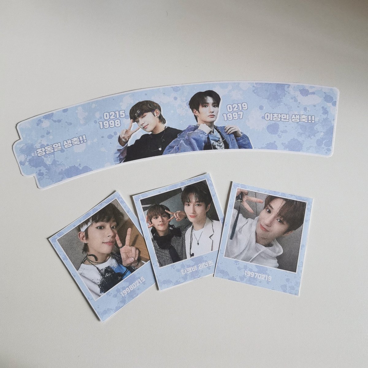dkb_online's tweet photo. here's an in real life look at the goods!! a little blue moment for our aquarius leaders 💙

#DKB #E_CHAN #D1
#다크비 #이찬 #디원 https://t.co/whbnLb5UEN