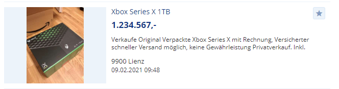 schade wenn i gewährleistung gegetted hätt direkt gecoppt