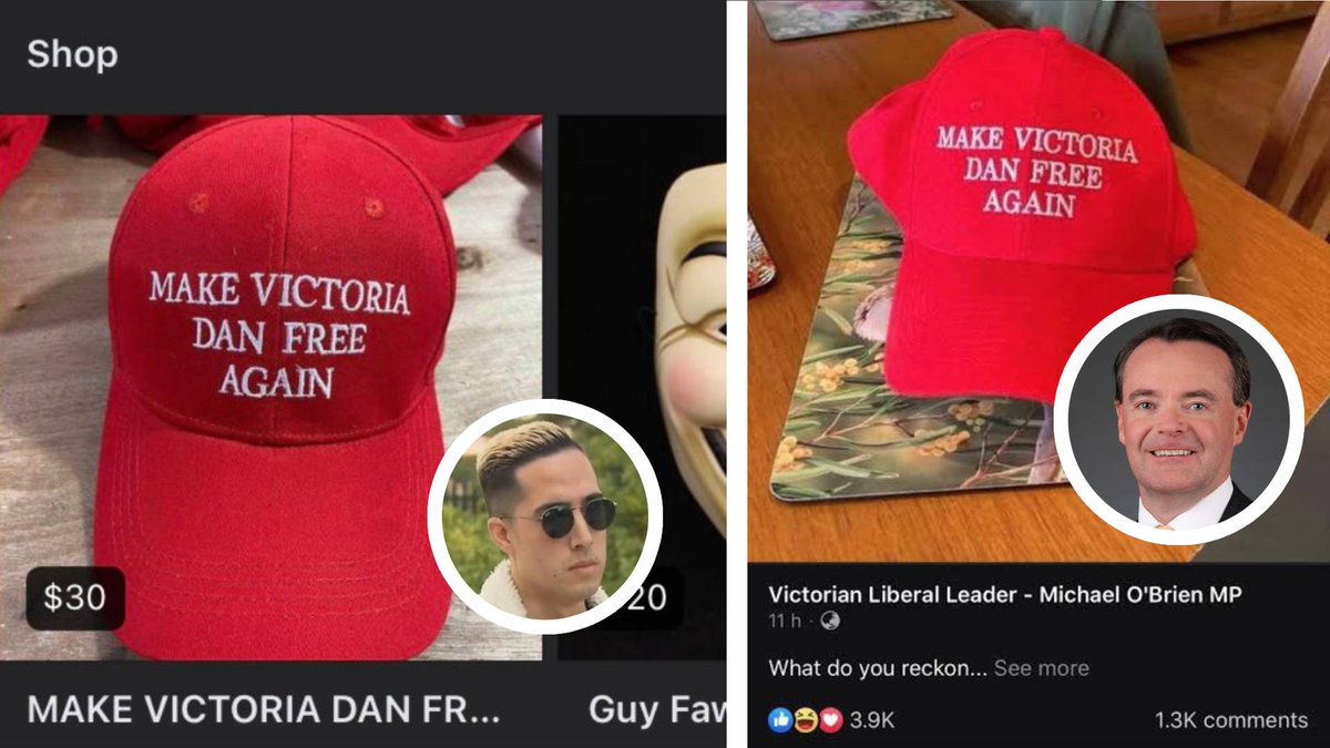 They're good at making money. In fact they sell the same MAGA merch as Victorian opposition leader Michael O'Brien.