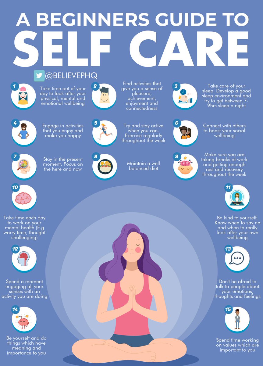 #Selfcare is not selfish. You need to prioritise your own wellbeing to be best placed to support your students. What are you doing this #halfterm to look after yourself? ❤️
#MentalHealthMatters
Image via @BelievePHQ https://t.co/KUFynOsRDX