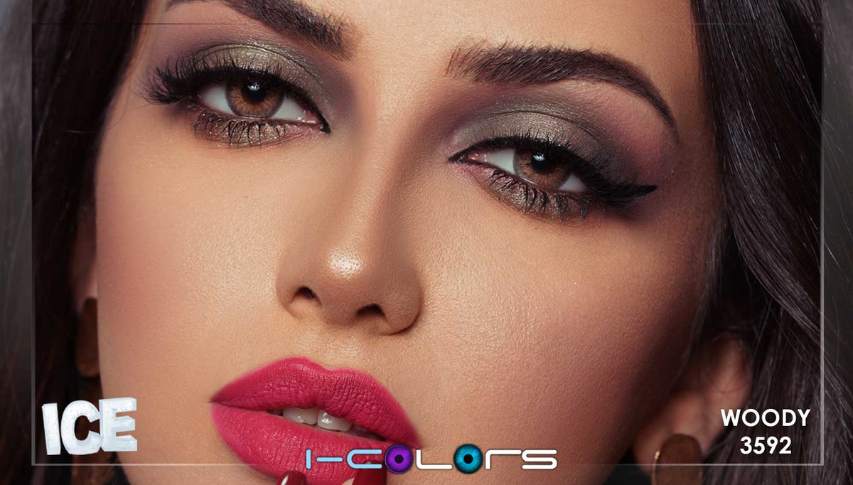 #عدسات طبيعية تجميلية من آيكلرز، مجموعة آيس، اللون Woody، كود اللون 3592.  
 للطلب والشراء يمكنك زيارة الرابط التالي bit.ly/icolorsMidEast