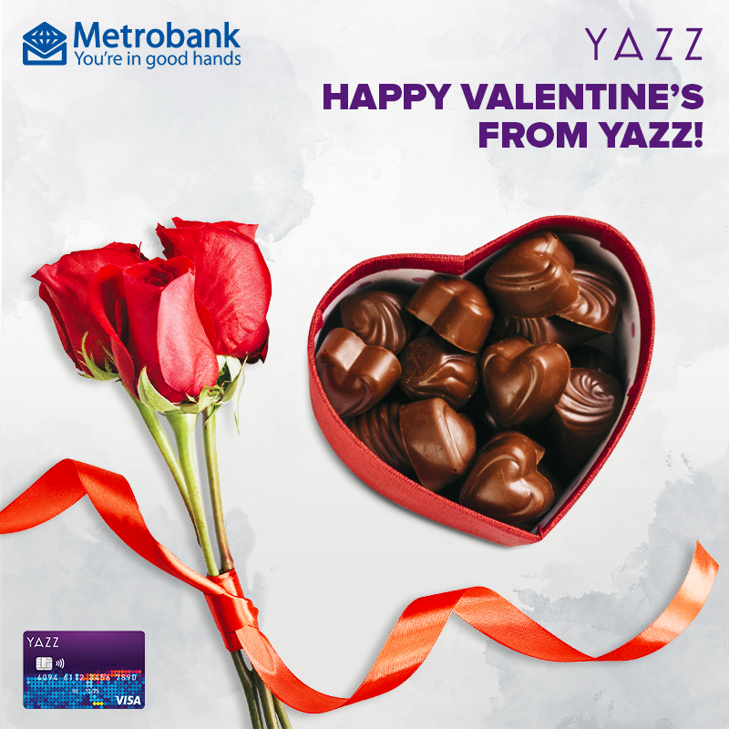 yazzcardPH's tweet photo. Happy Valentine’s to all our YAZZkada! Make this day extra special and #YAZZItNOW when you order
flowers and chocolates for your loved ones! https://t.co/BjXIll4TmM
