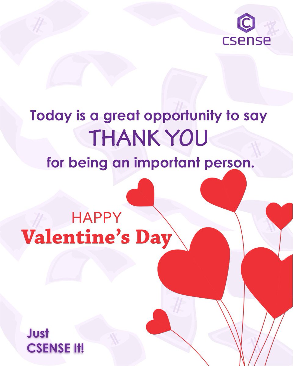 csense_credit's tweet photo. Thank you for being an important person.
Happy Valentines Day!
#justcsenseit #csense #valentine #sunday #love #greatday #sundayvibes #ValentinesDay
Today is Sunday https://t.co/n13EiEc6PH