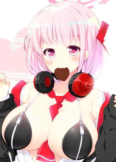 先生、一緒にチョコ、食べる?#ブルアカ#ブルーアーカイブ 