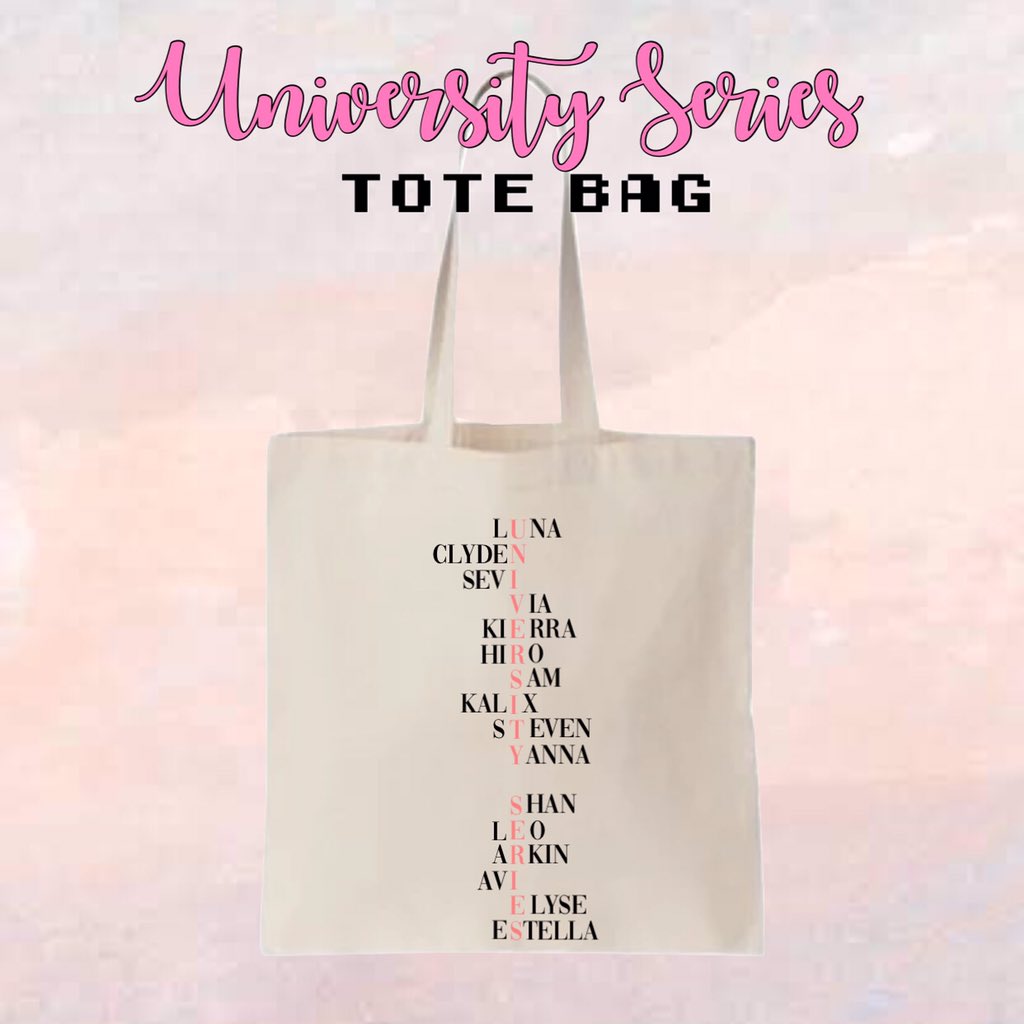 farieshop's tweet photo. Our university series tote bag is still available you can check it out at shopee. Soon we are going to launch our color black university tote bag. Stay tune😉

PL: https://t.co/Qz712Pms3P https://t.co/5iTrDwSr00