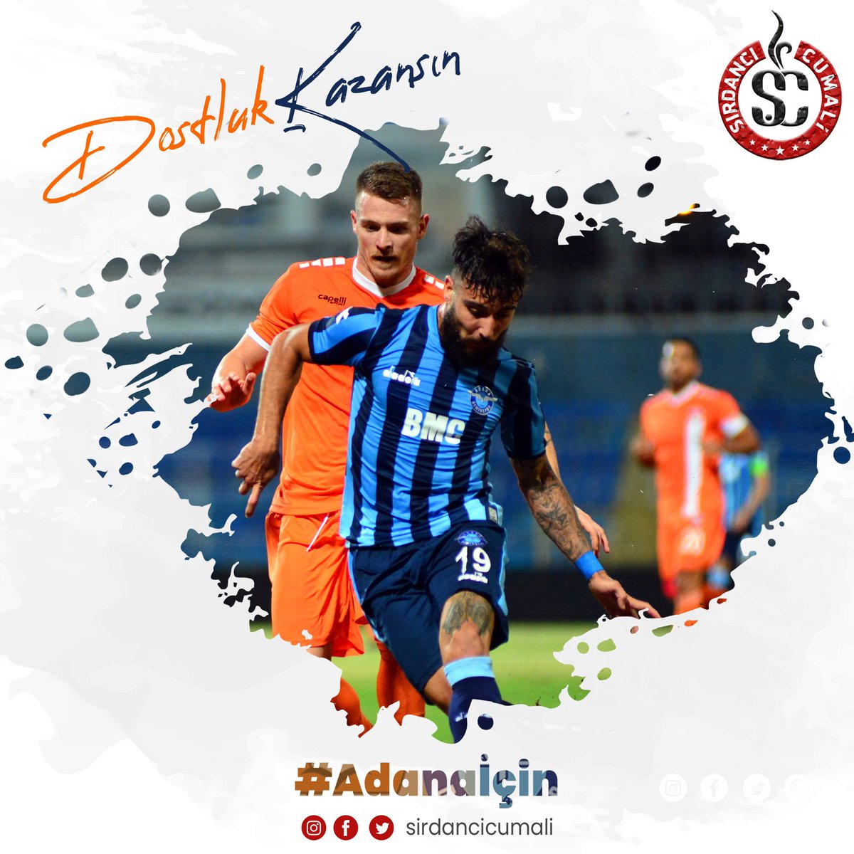sirdancicumali's tweet photo. #Adanaİçin Dostluk Kazansın...
@AdsKulubu @AdanasporResmi @hamzaakgul01 @furkanakgull @meryksekdag1 

#ŞırdancıCumali #Adana #AdanaDemirSpor #AdanaSpor #Derbi #AdanaDerbisi https://t.co/g8fOgPo6k7