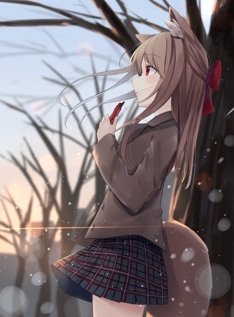 ソロバレンタインを楽しむけもみみ ;( ˙꒳​˙ ;): 