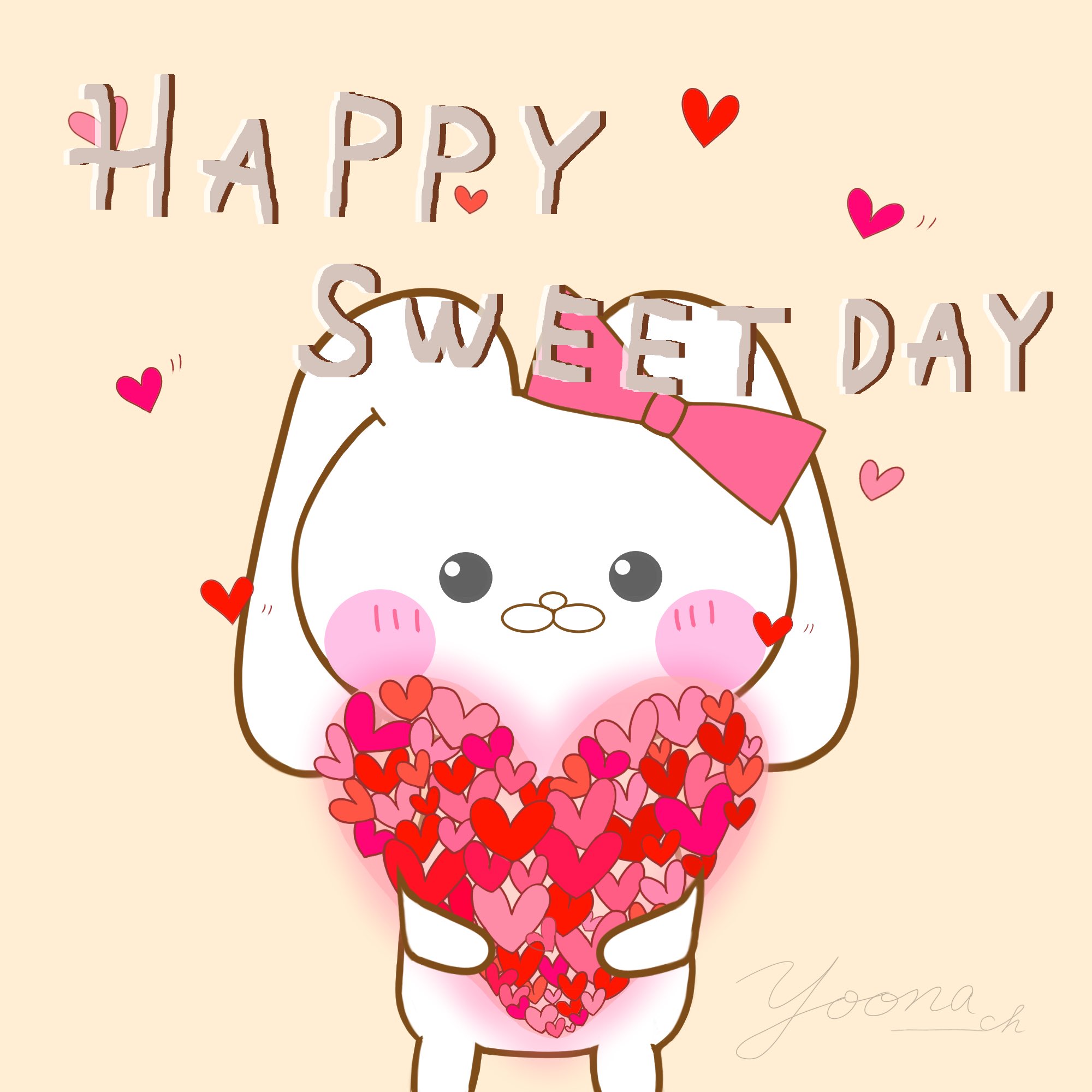 Yoona Channel Happyvalentine うさころから をお届け みんな素敵な1日なりますように バレンタイン ハッピーバレンタイン Lineクリエーターズ ゆるキャラ オリジナルキャラクター イラスト かわいい 可愛い ゆるいイラスト うさぎ