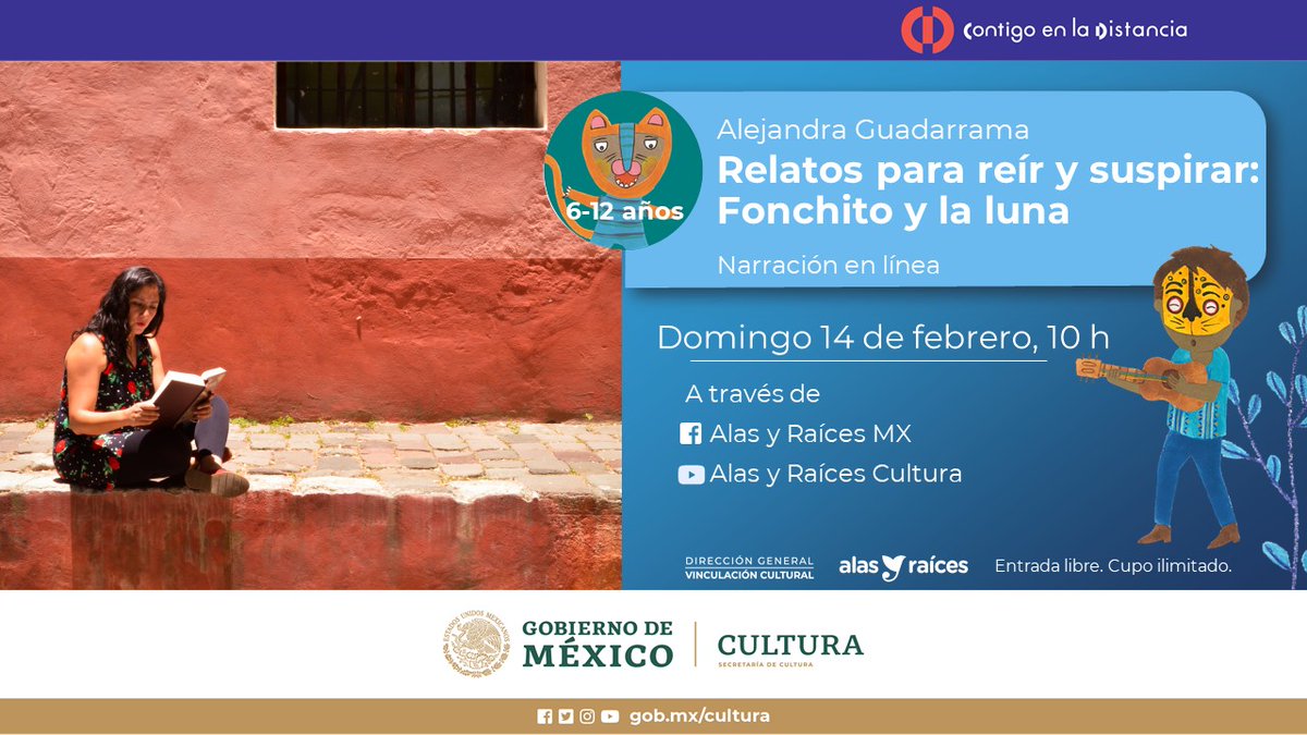 AlasyRaices's tweet photo. Este #14DeFebrero te compartimos algunos relatos para reír y suspirar con Alejandra Guadarrama, Ángel Aranda y Aníbal Hoyos. ♥

#ContigoEnLaDistancia
#NarracionesAlasyRaíces https://t.co/Qy0ZkrNDjk
