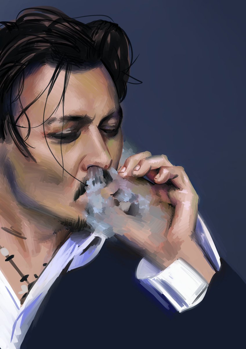 ジョニーデップの習作 Digital コサカダイキ イラストレーターのイラスト