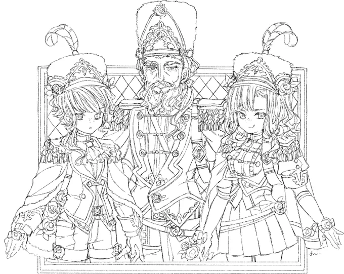 爺ちゃんと孫双子 