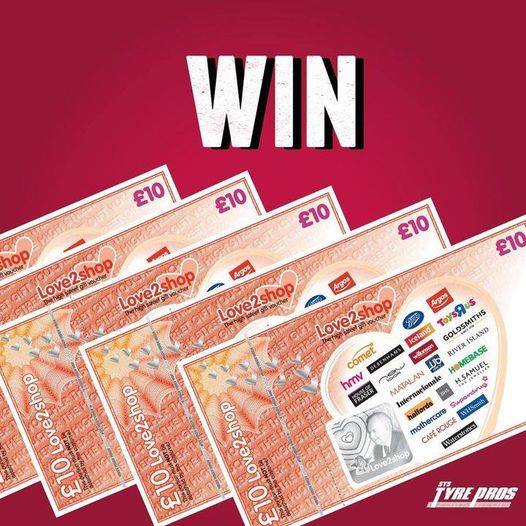 Tyre_Pros's tweet photo. 💙 VALENTINE'S DAY COMPETITION TIME- Win a £20 Love2Shop voucher courtesy of Tyre Pros 💙 

To enter, simply RT&amp;F and tell us who you'd spend the prize on.

Ends midnight 28/02/21.

#competition #win #giveaway #valentinesday https://t.co/GfYhTm4LvR