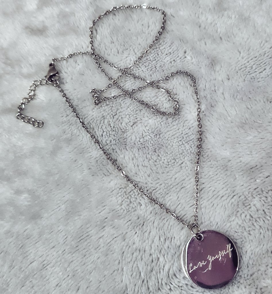 lightitup_ph's tweet photo. BTS Love Yourself Inspired Necklace 💓

Anti-tarnish &amp; Hypoallergenic Necklace Jewelry to remind you that love begins with yourself. Get yours now for only 219PHP each. 

DOO: Mar. 8
DOP: Mar. 8
ETA: 2-3 weeks after DOO

ORDER FORM; https://t.co/WGSll0Q0Xb https://t.co/Nc3pEpCKFk