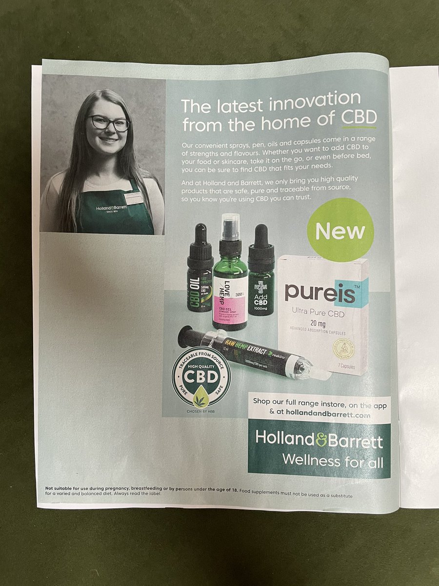 2/ WTF Holland & Barret? The home of CBD? Like Vegas is the home of strippers and fried chicken? Plus: Design looks like an evil mood-board came to life. But I clearly see your logo and now associate you with CBD oil. So that’s good. But it didn’t have to be ugly.