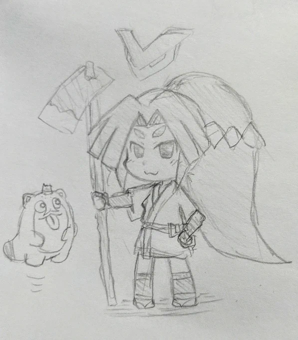 描いてるうちに鼻がどこかにいった… 