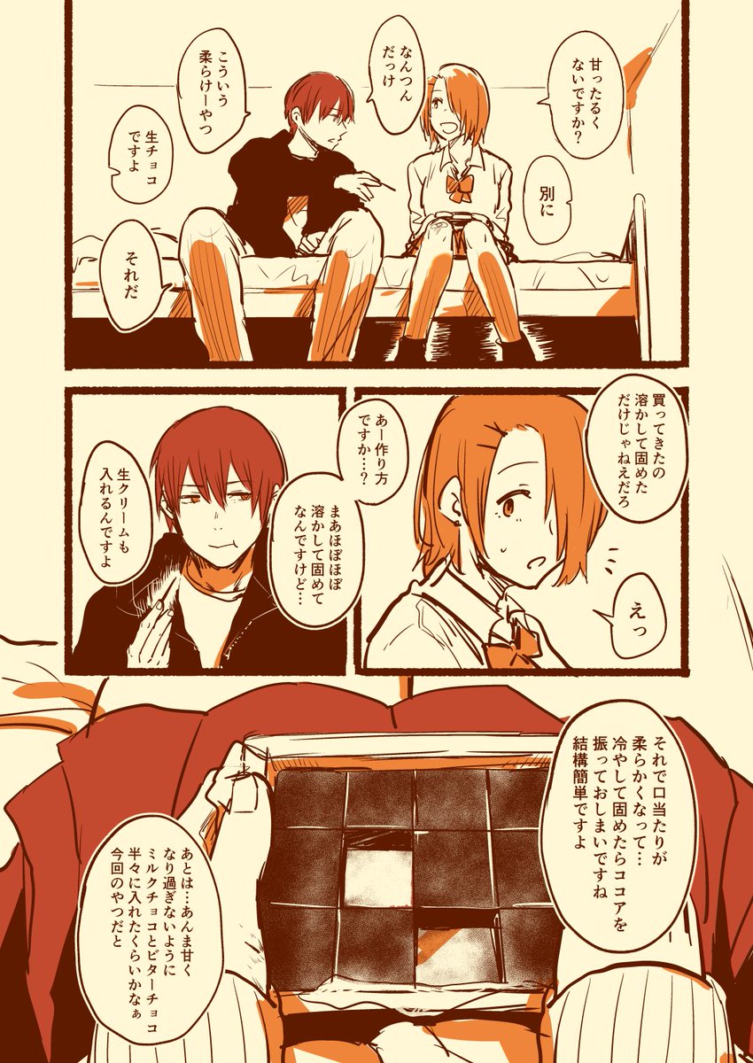 【再掲】野郎二人暮らしとバレンタイン 1/2 