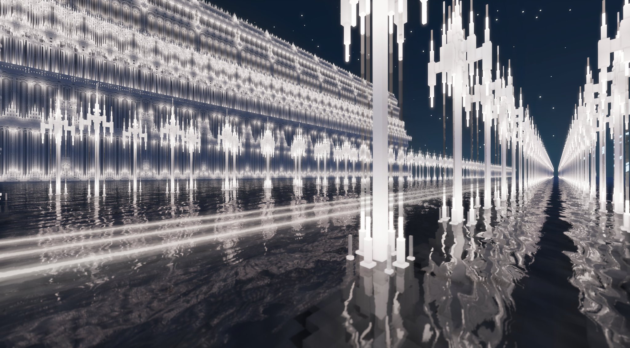 Yuki Yuzora Pa Twitter 白城世界 170枚目 2 2 夜 中央線東側第六区画 水盤庭園水路 マインクラフト マイクラ建築 白城世界 Minecraft Minecraftbuild Art T Co Vsandfjq1a T Co T01k7asnfv