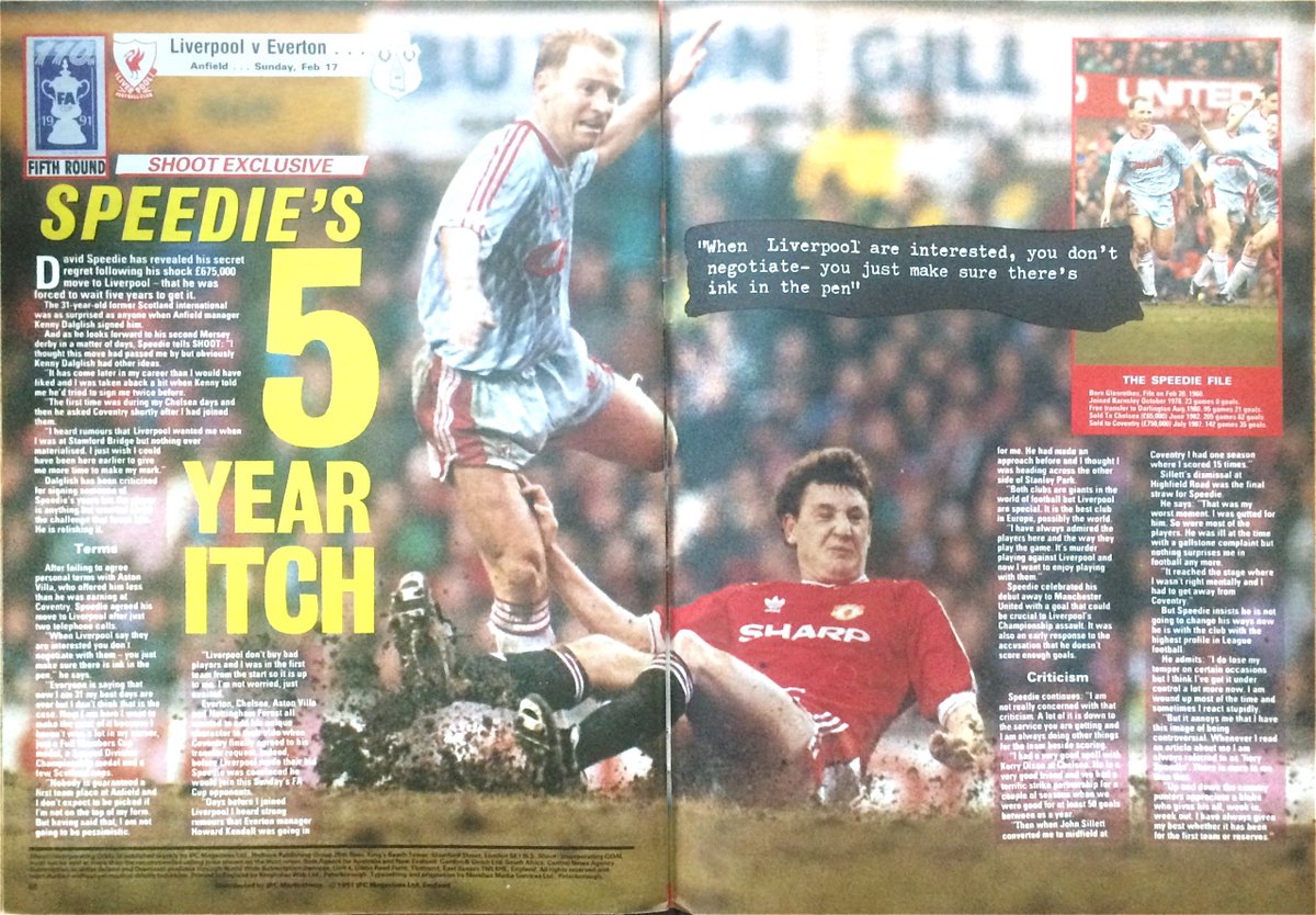 Shoot! Magazine #OTD in 1991 – John Fashanu’s #FACup preview, Gazza to Napoli and David Speedie on signing for Liverpool @TheFash1988 @AndyBodfish @matchdaymemory @MagazineShoot @ScotsFootyCards @shoottb_podcast @_shootfootball