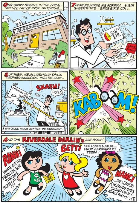 oh, so the PPG live action thing is on the CW?

I wonder if they'll have a crossover with Riverdale. I wonder if it's based on that Archie comic I hate so much where they make a shitty PPG parody, this one in specific (I don't like this one) 