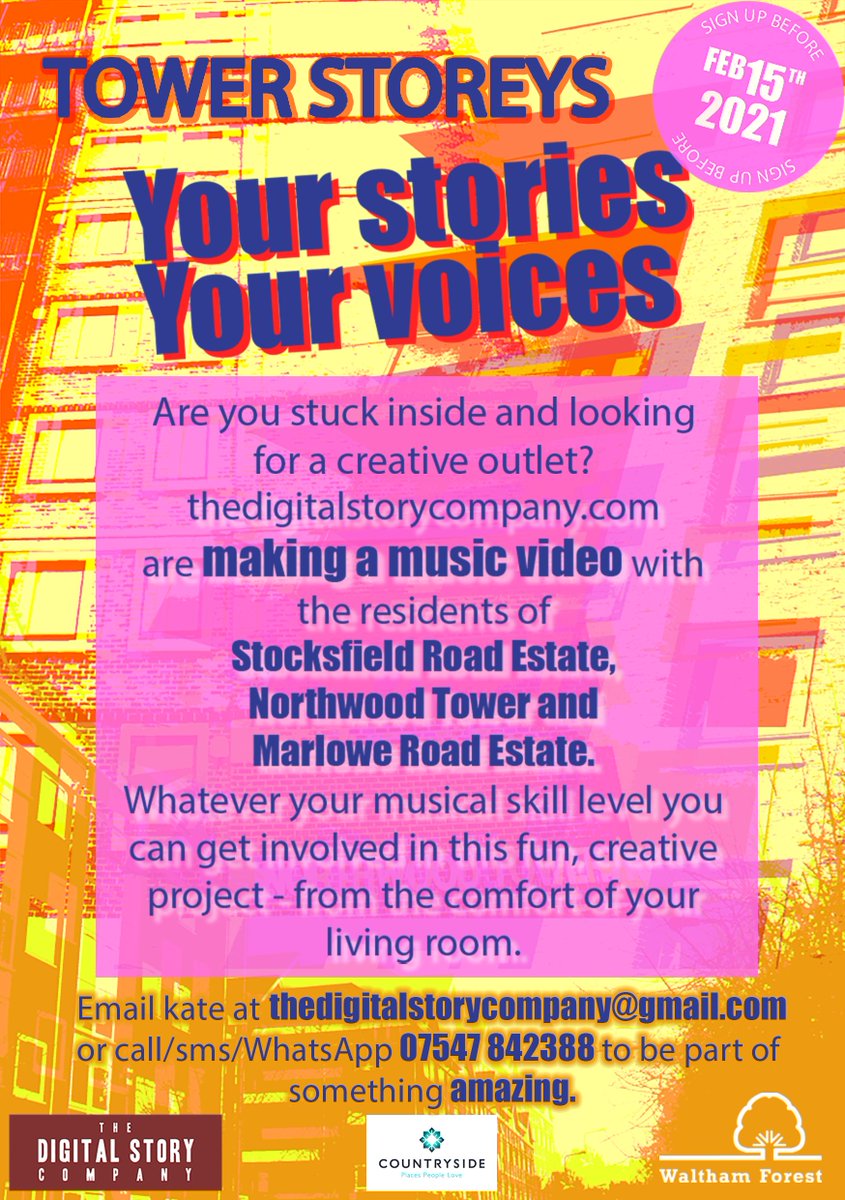 The Digital Story Company CIC (@digi_story_co) on Twitter photo A couple of FREE places left for young people from Wood Street E17 <a href="/ProjectZeroWF1/">Project Zero WF cic</a>'s creative Feb half-term program writing and recording music with award winning composer Rex Horan. No music experience needed. C19 measures in place. thedigitalstorycompany@gmail.com #halfterm A couple of FREE places left for young people from Wood Street E17 <a href="/ProjectZeroWF1/">Project Zero WF cic</a>'s creative Feb half-term program writing and recording music with award winning composer Rex Horan. No music experience needed. C19 measures in place. thedigitalstorycompany@gmail.com #halfterm