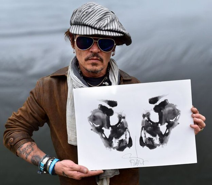 Maie__1232's tweet photo. Johnny Depp giving his support to Rethink Mental Illness, a mental health charity in the United Kingdom, through the creation of some klecksography art
https://t.co/FbQPrkwgdr

#Deppentinesday https://t.co/czAShpQRd9