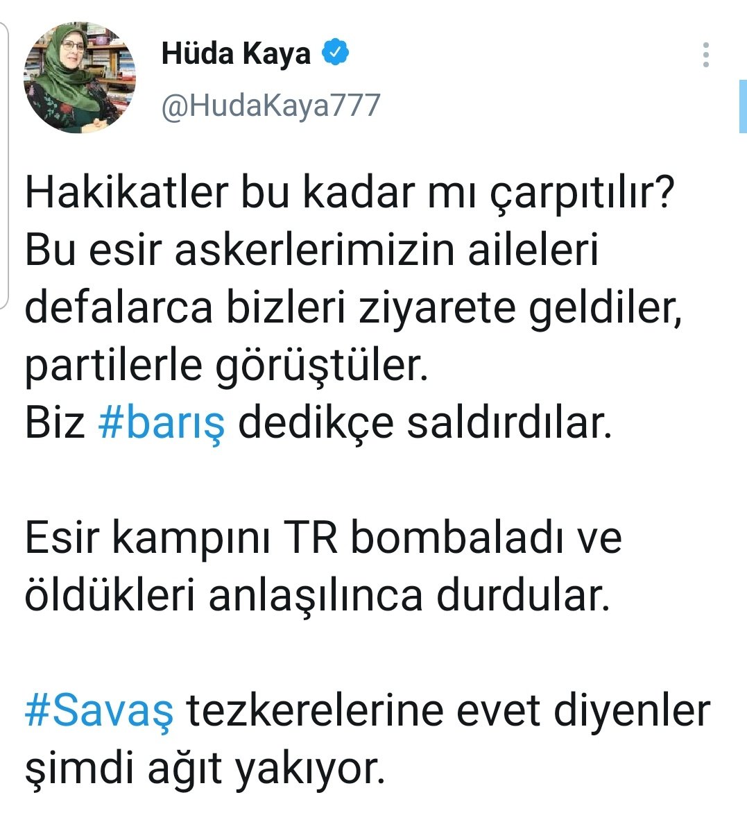 hüda kaya gara tweet ile ilgili görsel sonucu