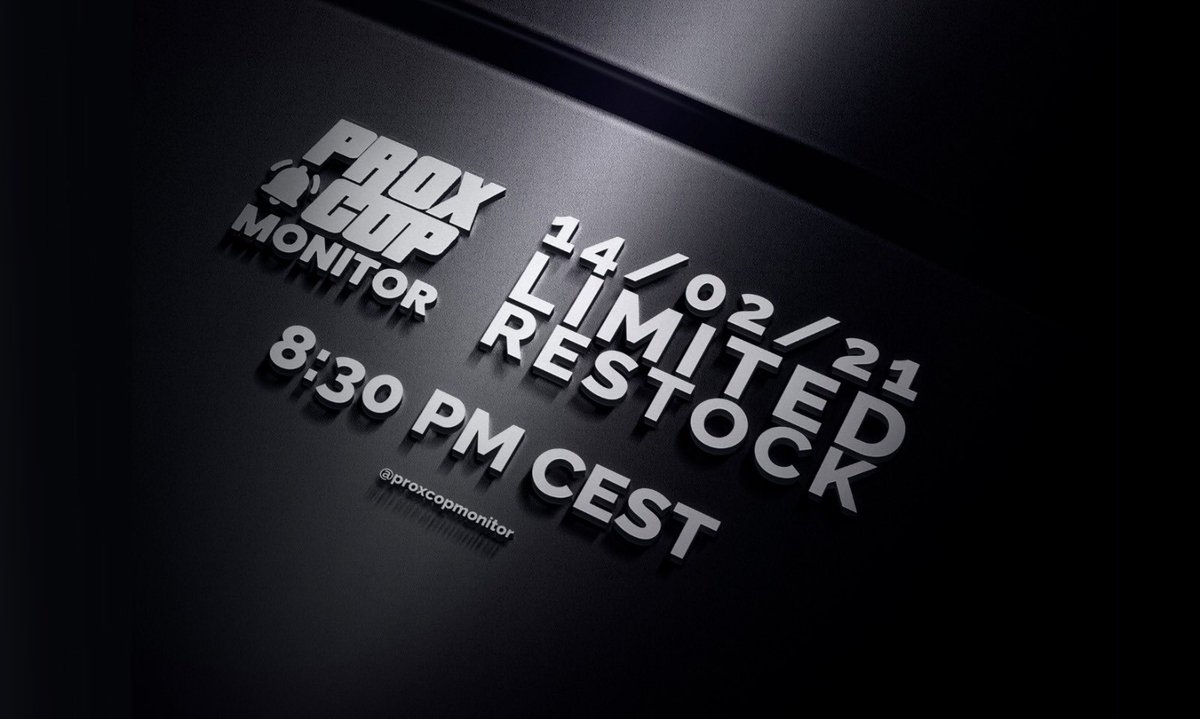 Restock pour les 1500 abonnés 🚨

- Aujourd'hui à 20h30
- Premier arrivé premier servi
- CB uniquement

RT, follow et tag un ami, un chanceux recevra le lien en DM en avance 🤫