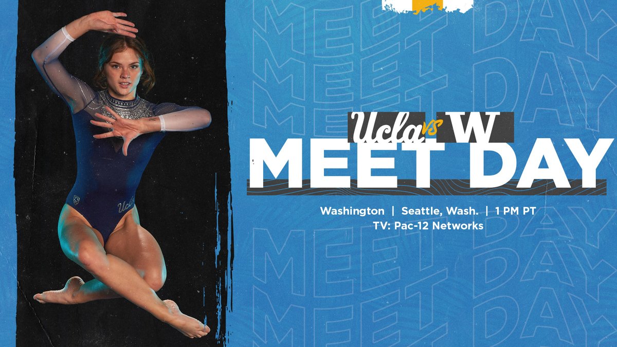 UCLA Gymnastics (@uclagymnastics) on Twitter photo Back for another #MeetDay! Tune in at 1pm PT for #UCLA at <a href="/UWGymnastics/">Washington Gymnastics</a>.
📺 <a href="/Pac12Network/">Pac-12 Network</a>
📱 pac12.me/WGYM-UCLA-WASH
#GoBruins Back for another #MeetDay! Tune in at 1pm PT for #UCLA at <a href="/UWGymnastics/">Washington Gymnastics</a>.
📺 <a href="/Pac12Network/">Pac-12 Network</a>
📱 pac12.me/WGYM-UCLA-WASH
#GoBruins