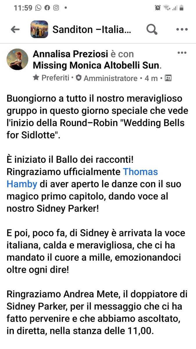 sanditalians's tweet photo. Thanks @ANDREAMETE, Sidney Parker's Italian voice actor,for your amazing Happy Valentine's wish sent  today in our Facebook group. WE LOVE your warm &amp; wonderful voice (so Sidney)
#saveSanditon
#Sanditon 
#Sanditalians 
@AnnalisaPrez
@missing_sun 
@AnnaLanz
@ToniaSerrao
@ermapipa https://t.co/evRKJBCJpa