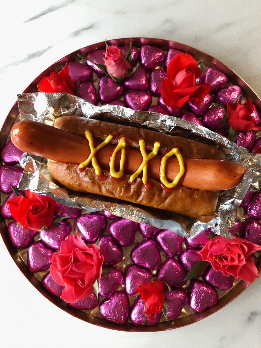 Ketchup is red 
Mustard is yellow 
We go together 
Like ice-cream &amp; jello 
🌭♥️💕♥️💕🌭