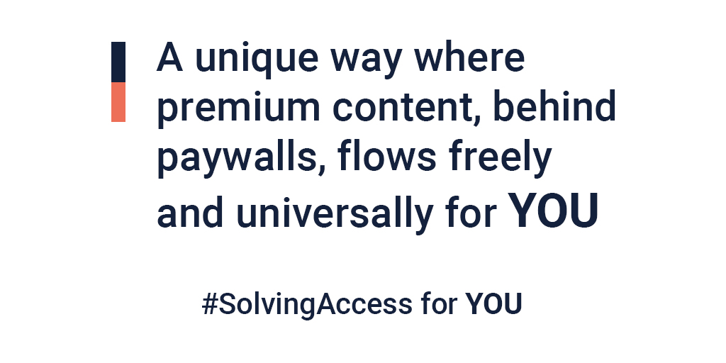 ConsCent_Social's tweet photo. Unifying access with one gateway to multiple premium content destinations. Committed to #SolvingAccess for YOU.
Announcing our first media partner tomorrow. Consume premium content the #ConsCentWay
#FutureOfContent #Paywalls #Subscription #VDay2021 #Premium #Content #TechForGood https://t.co/j7a0AxIeI4