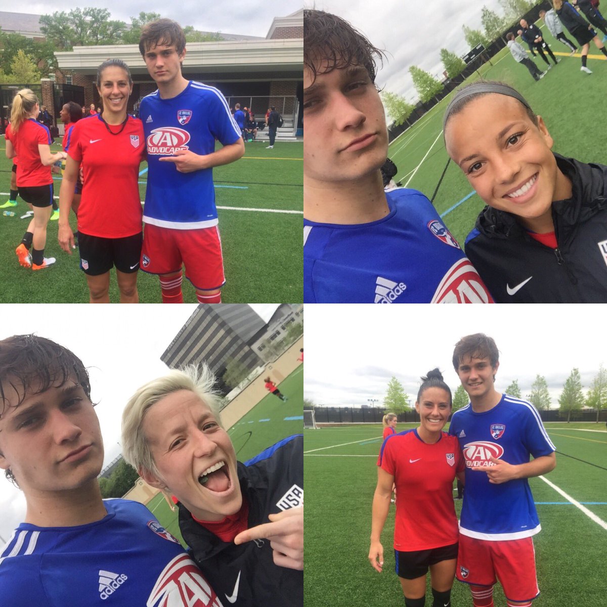 The U.S. women's soccer team that won the last world cup was beat 5-2 by a group of 14 year old boys. Look at the size difference in these pictures. The 14 year old boy dwarf the women.
