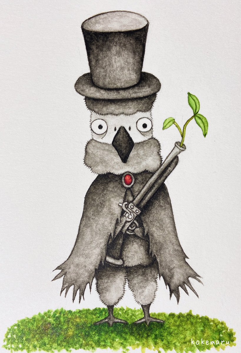 孤独なヨウム男爵 いらない物 ヨウム イラスト Art Kok Kokemaruのイラスト