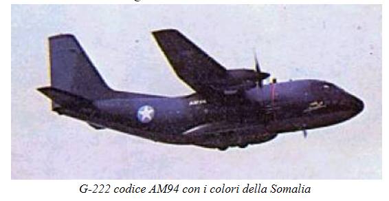 7/Continuing with the transports, Somalia acquired a small number of G.222 transports from Italy following the war with Ethiopia. These saw intense service as transports and bombers during the Somali Civil War