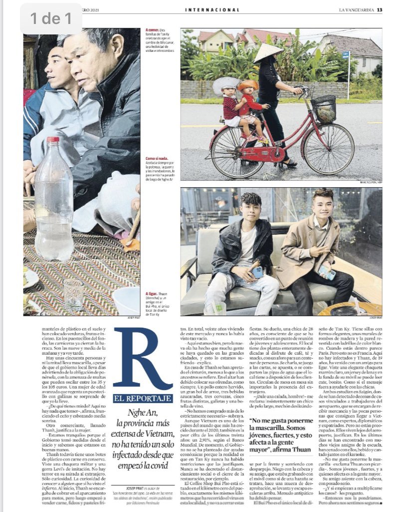 Josep Prat (@jprat) on Twitter photo Hoy publico “Sin virus en las doce lunas llenas”, un reportaje para <a href="/LaVanguardia/">La Vanguardia</a> sobre cómo se ha vivido el Año Nuevo en una provincia vietnamita que no sabe lo que es la covid lavanguardia.com/internacional/… Hoy publico “Sin virus en las doce lunas llenas”, un reportaje para <a href="/LaVanguardia/">La Vanguardia</a> sobre cómo se ha vivido el Año Nuevo en una provincia vietnamita que no sabe lo que es la covid lavanguardia.com/internacional/…