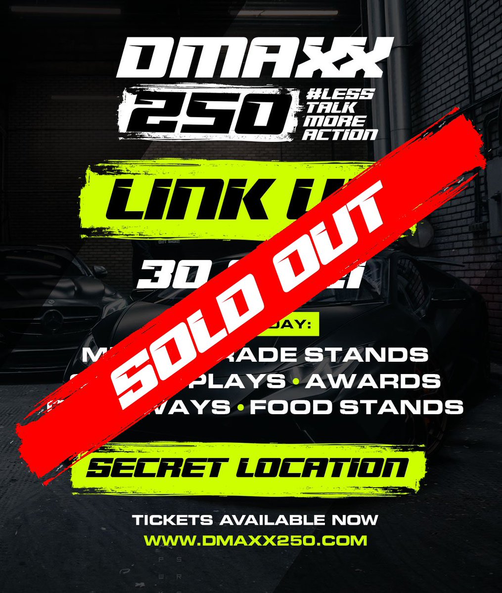 Our first U.K. Link Up has officially sold out. 5000 of you were lucky enough to secure a ticket. We have a big announcement coming today. Stay tuned to <a href="/dmodeejay/">DMODeejay</a> YouTube video today!
#LessTalkMoreAction