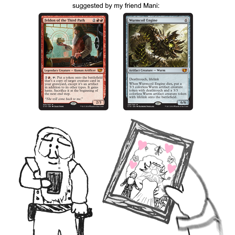 MTG flavor judge drawings on Twitter: