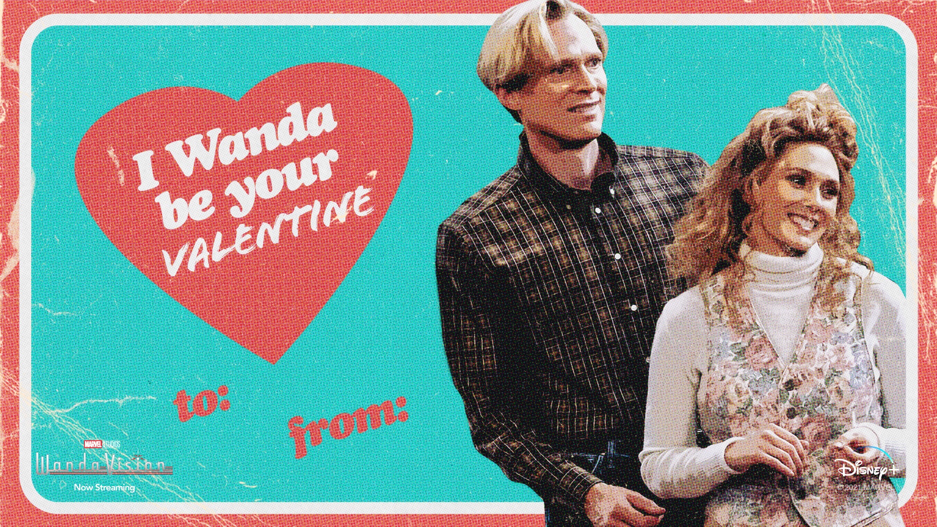 WandaVision Valentine's Day Card
