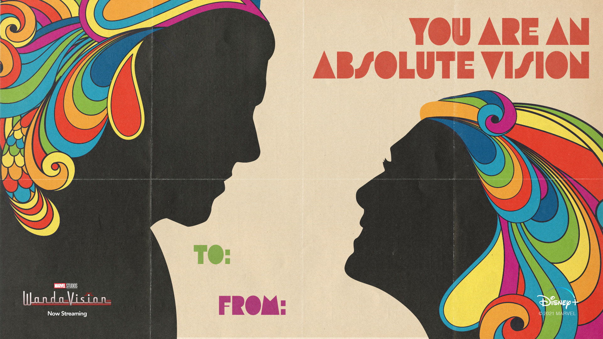 WandaVision Valentine's Day Card