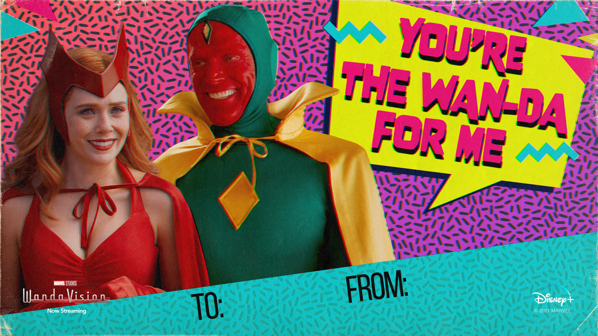 WandaVision Valentine's Day Card