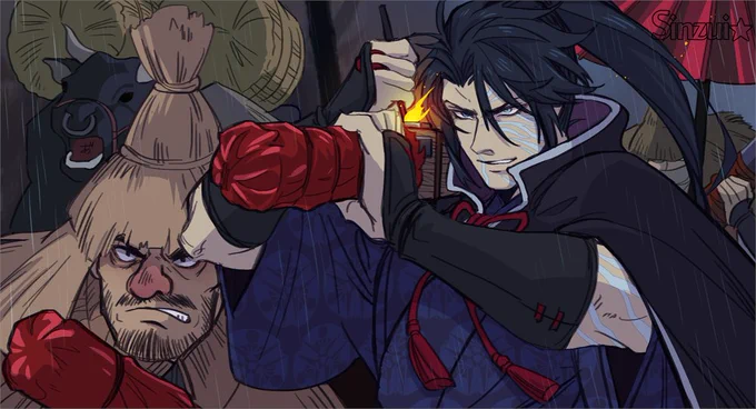 今日はエボシ初期?描いた(相変わらず描き難い男?
あとゴンザ?もいる

#SEKIRO  #SekiroFanArt 