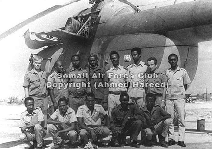 14/A few more rare photos of Somali Mi-8/17 Hip Helos. Note that as early as 1983, when US Soldiers first photographed these helos, they were already out if service.Courtesy of the Somali Air Force Club.