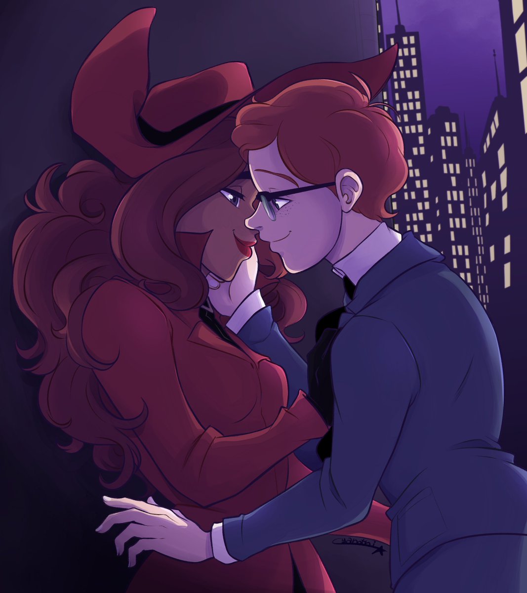 Share some love today with my favorite ship 💙 

I guess they met again on a special day... 

#CarmenSandiego #Carmivy #carmenxivy #HappyValentinesDay